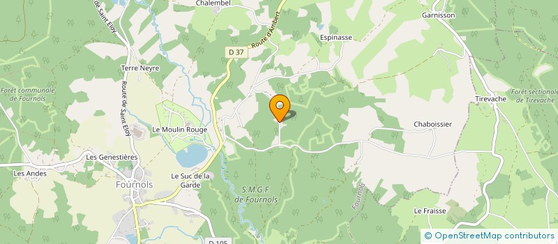 localisation de l'entreprise SCI MONTEL  FOURNOLS