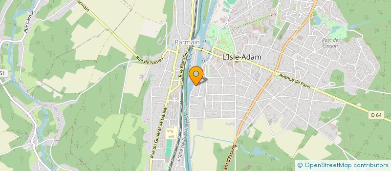 localisation de l'entreprise SCI MONTEL  L'ISLE ADAM