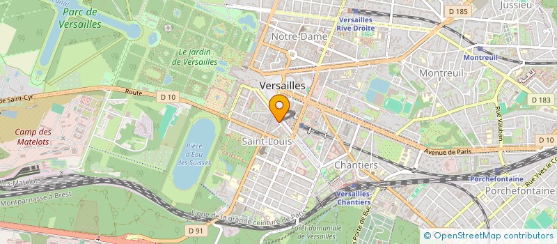 localisation de l'entreprise SCI MONTELEGER  VERSAILLES