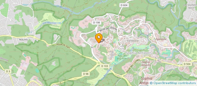 localisation de l'entreprise SCI MONTEMI  VALBONNE