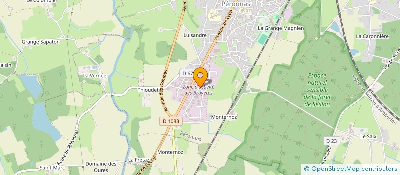 localisation de l'entreprise SCI MONTERNOZ à PERONNAS