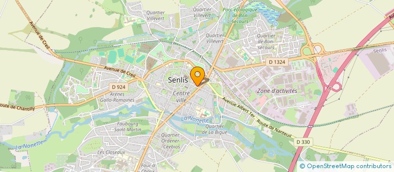 localisation de l'entreprise SCI MONTERO  SENLIS