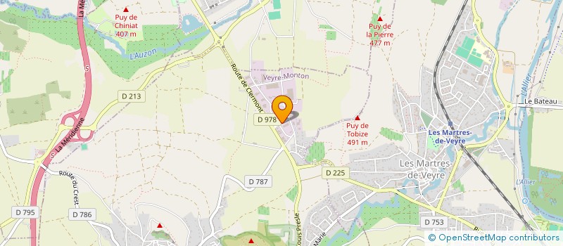 localisation de l'entreprise SCI MONTERO  ORCET