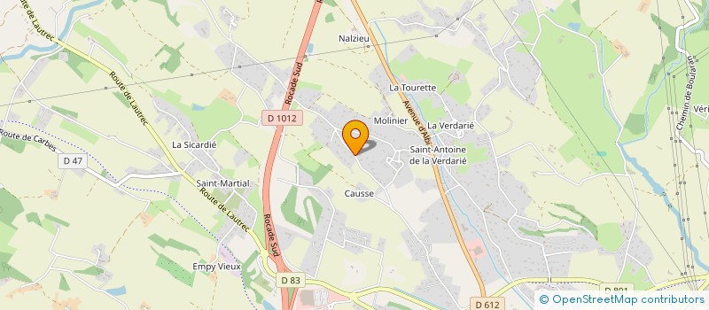 localisation de l'entreprise SCI MONTES CORP.  CASTRES