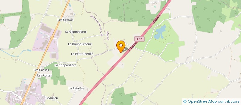 localisation de l'entreprise SCI MONTESQUIEU  JARZE VILLAGES