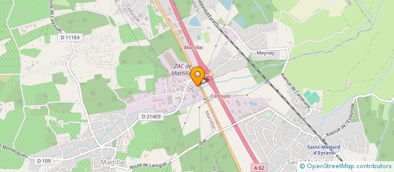 localisation de l'entreprise SCI MONTESQUIEU  MARTILLAC