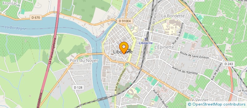 localisation de l'entreprise SCI MONTESQUIEU  LIBOURNE