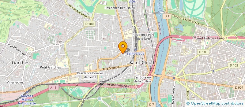 localisation de l'entreprise SCI MONTESQUIOU  SAINT-CLOUD