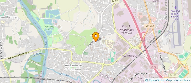 localisation de l'entreprise SCI MONTEUX FOREZ  ANDREZIEUX-BOUTHEON