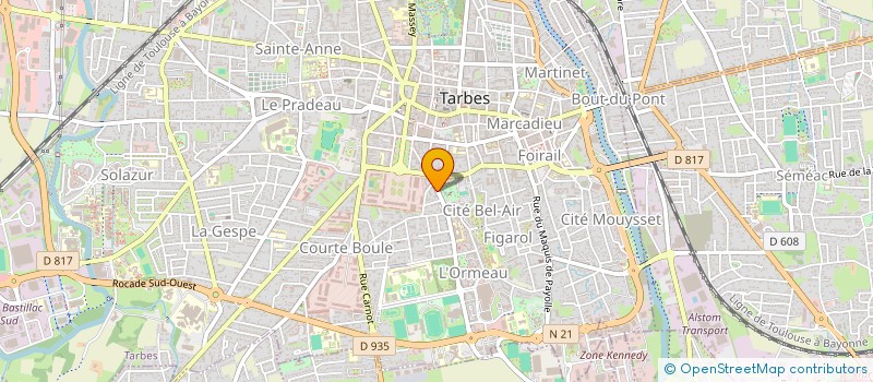 localisation de l'entreprise SCI MONTFAUCON ETCHEA  TARBES