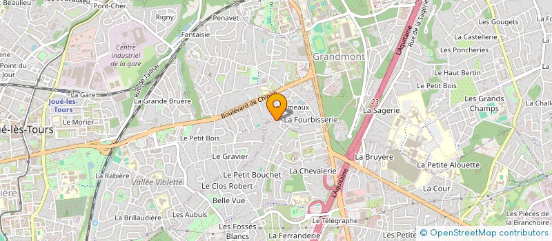 localisation de l'entreprise SCI MONTFLEURY  CHAMBRAY-LES-TOURS