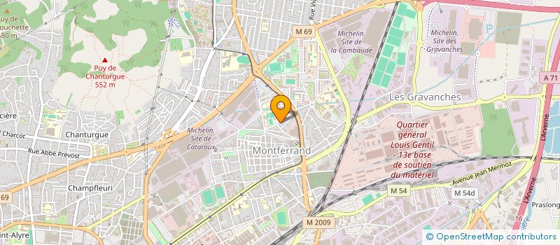 localisation de l'entreprise SCI  MONTFONTAINE  CLERMONT-FERRAND