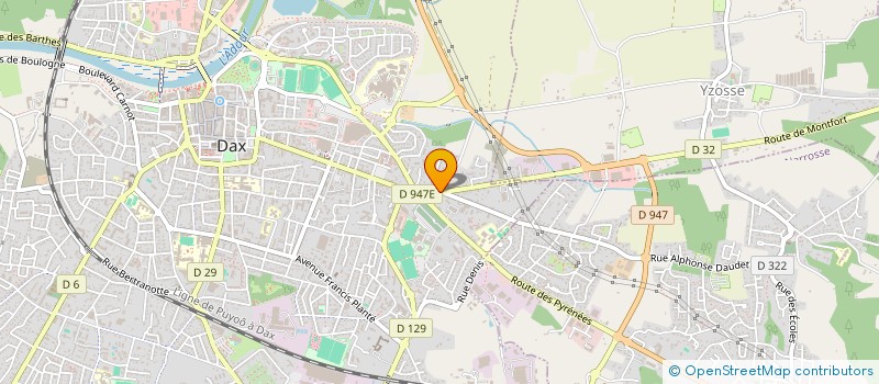 localisation de l'entreprise SCI MONTFORT  DAX