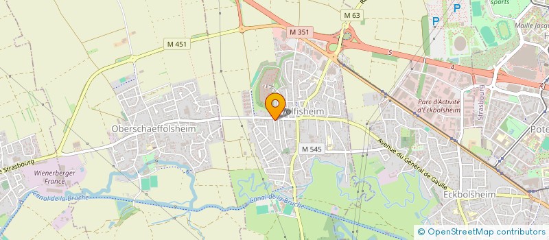 localisation de l'entreprise SCI MONTFORTE  WOLFISHEIM