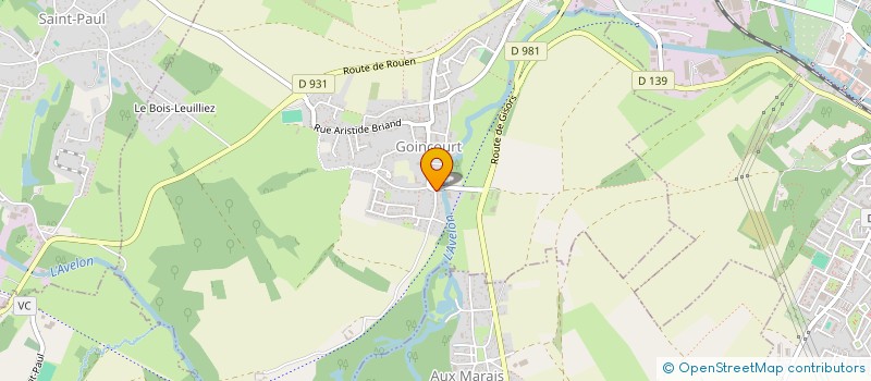 localisation de l'entreprise SCI MONTGILAIN  GOINCOURT