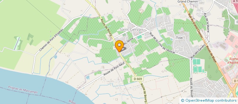 localisation de l'entreprise SCI MONTGO  SAINT-GERVAIS