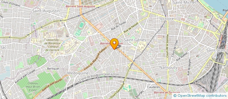 localisation de l'entreprise SCI MONTGOLFIER  TALENCE