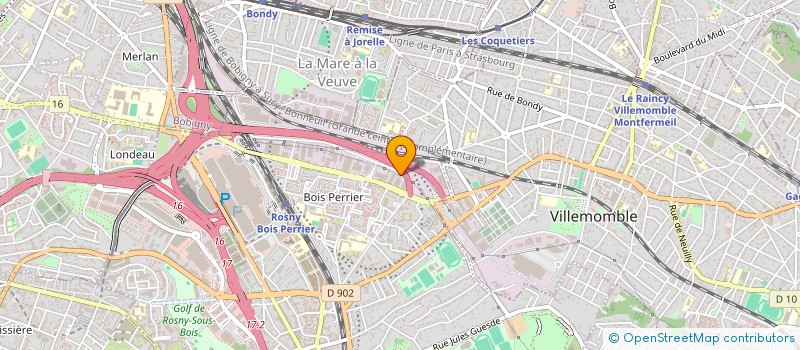 localisation de l'entreprise SCI MONTGOLFIER à ROSNY-SOUS-BOIS
