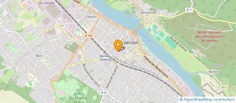 localisation de l'entreprise SCI MONTGOLFIER  VERNON