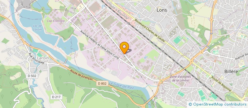 localisation de l'entreprise SCI MONTGOLFIER à LONS