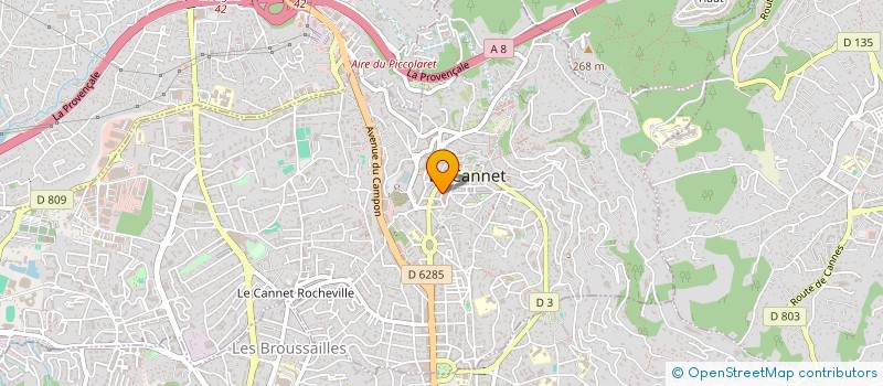 localisation de l'entreprise SCI MONTGOMERY à LE CANNET