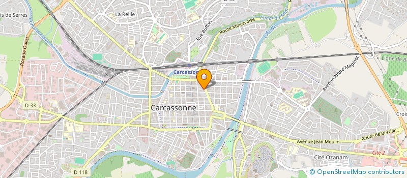 localisation de l'entreprise SCI MONTGRIMAUD à CARCASSONNE