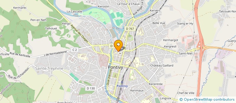 localisation de l'entreprise SCI MONTGUERN  PONTIVY