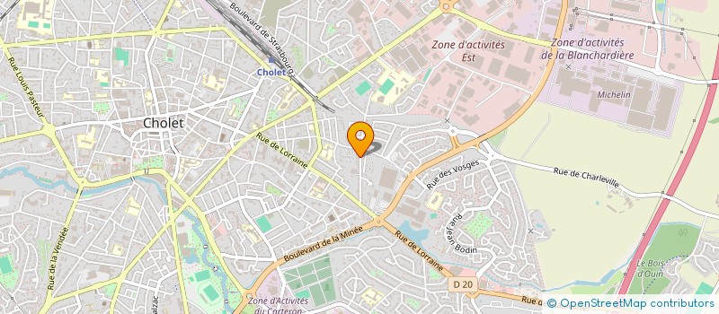 localisation de l'entreprise SCI MONTHELIE à CHOLET