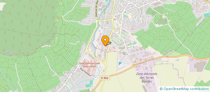 localisation de l'entreprise SCI MONTHELON  EPERNAY
