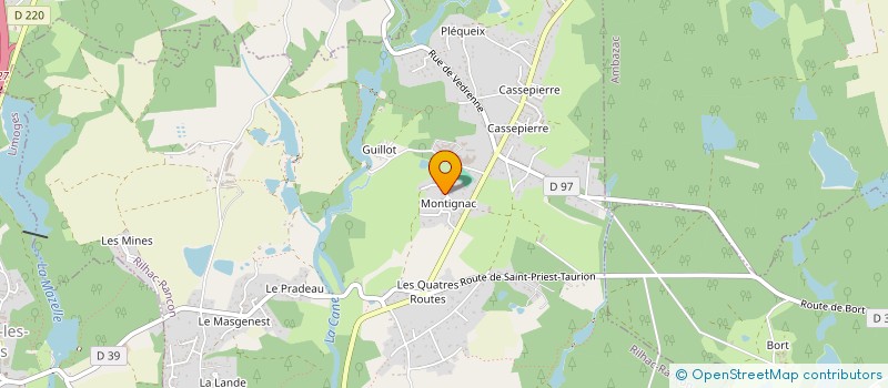 localisation de l'entreprise SCI MONTIGNAC VICTOIRE  RILHAC RANCON