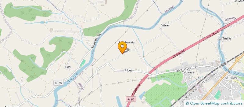 localisation de l'entreprise SCI MONTIGNY CENTRE  ALBIAS