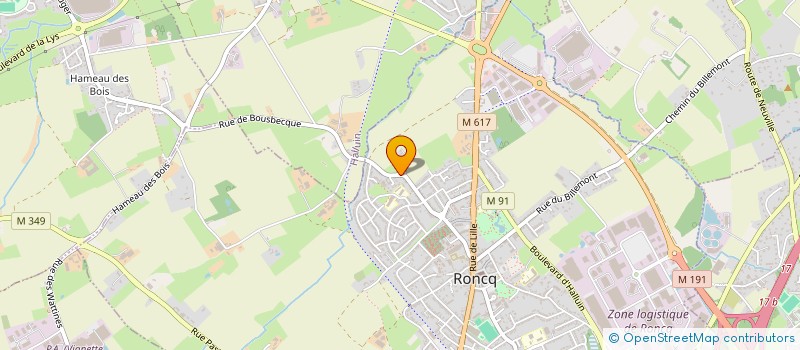 localisation de l'entreprise SCI MONTILLET à RONCQ