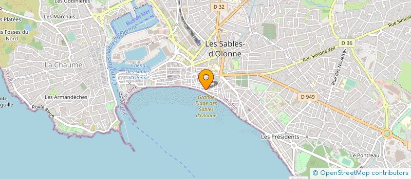 localisation de l'entreprise SCI MONTJAY à LES SABLES D'OLONNE