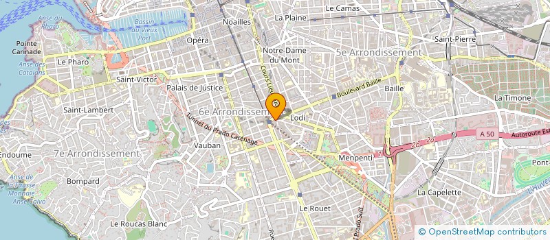 localisation de l'entreprise SCI MONTJOUX à MARSEILLE