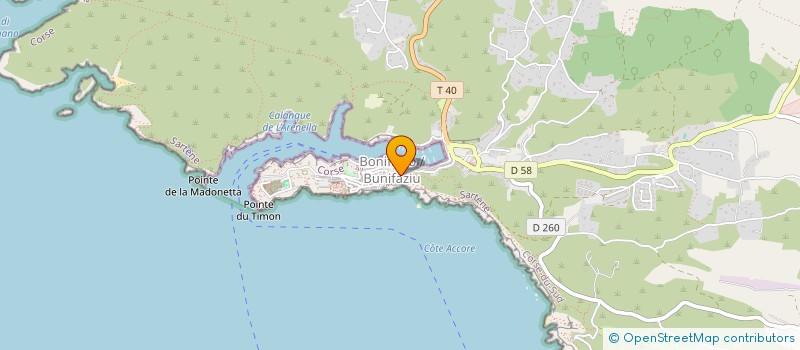 localisation de l'entreprise SCI MONTLAUR à BONIFACIO