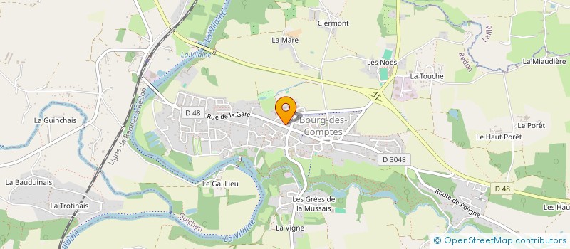 localisation de l'entreprise SCI MONTLIGNON  BOURG-DES-COMPTES