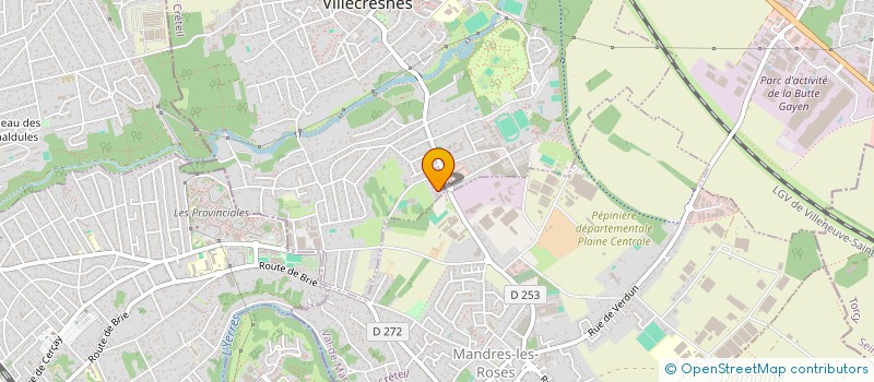 localisation de l'entreprise SCI MONTLOUIS  VILLECRESNES