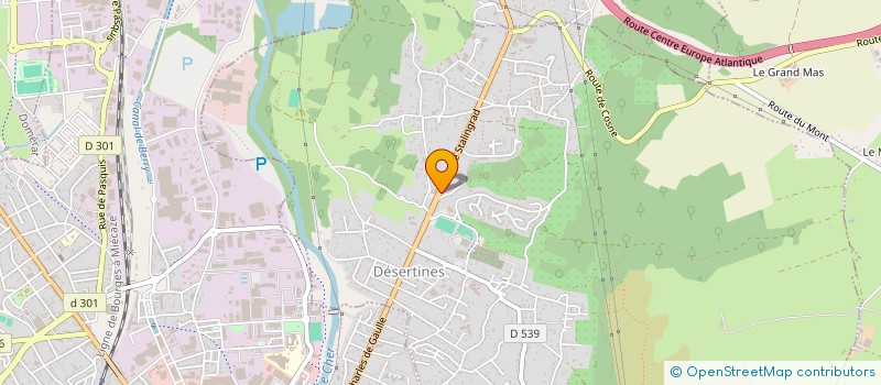 localisation de l'entreprise SCI MONTLUCONNAISE  DESERTINES