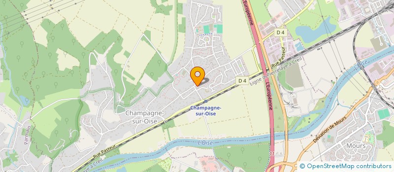 localisation de l'entreprise SCI MONTMARTRE  CHAMPAGNE-SUR-OISE