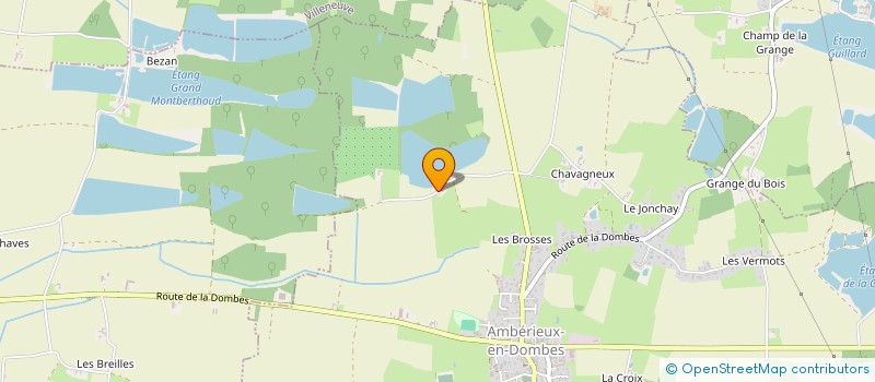 localisation de l'entreprise SCI MONTMERLE 2025  AMBERIEUX-EN-DOMBES