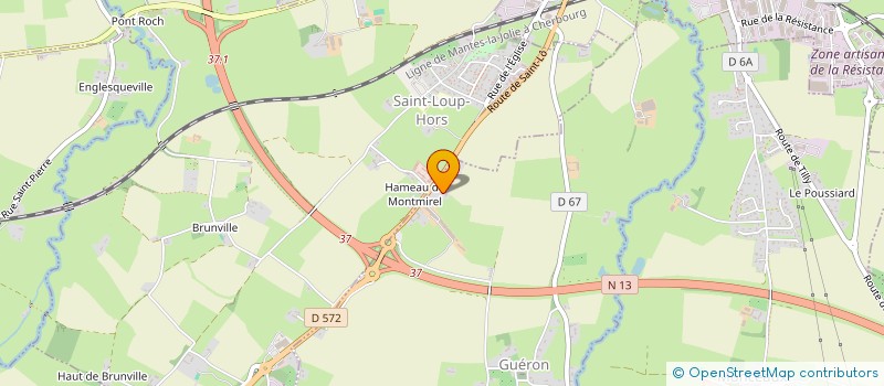 localisation de l'entreprise SCI MONTMIREL  GUERON