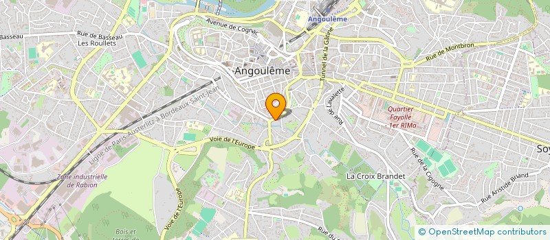 localisation de l'entreprise SCI MONTMOREAU à ANGOULEME