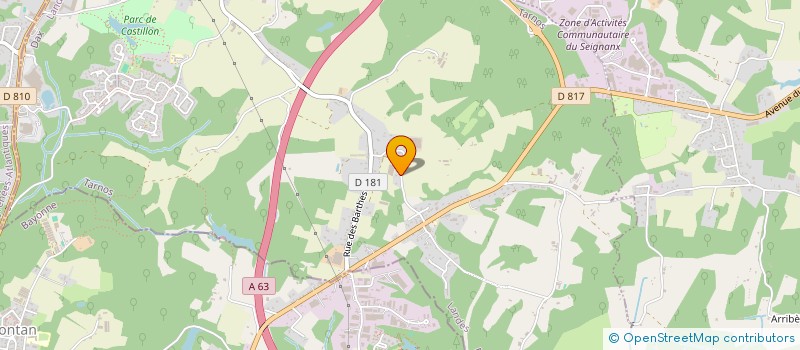 localisation de l'entreprise SCI MONTOBIA à TARNOS