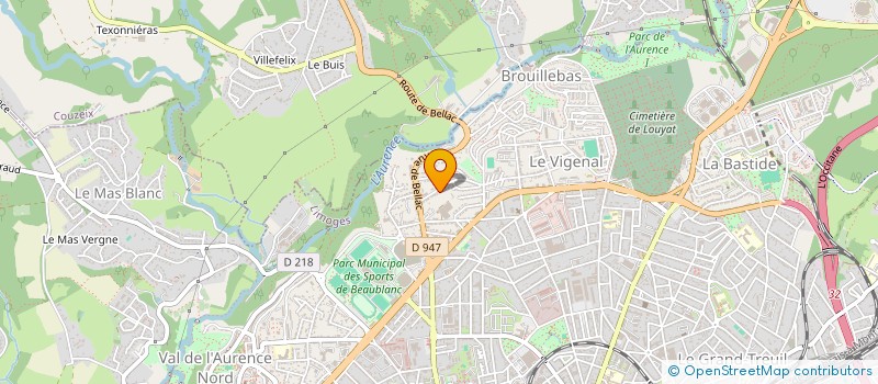 localisation de l'entreprise SCI MONTOISE à LIMOGES