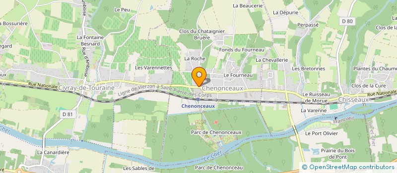 localisation de l'entreprise SCI MONTOLIEU  CHENONCEAUX