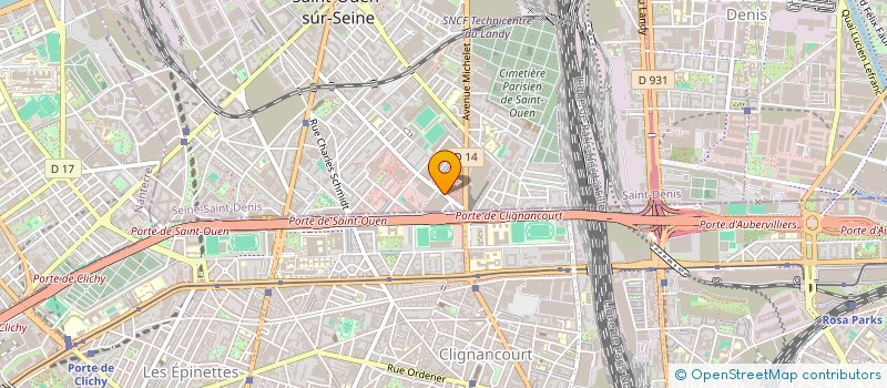 localisation de l'entreprise SCI MONTONE  SAINT-OUEN-SUR-SEINE