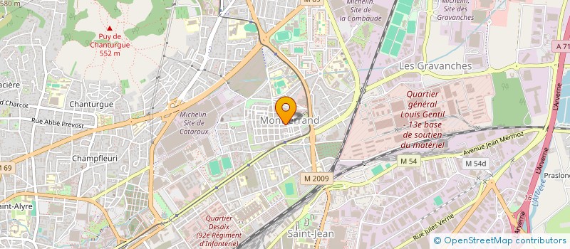 localisation de l'entreprise SCI MONTORCIER  CLERMONT-FERRAND