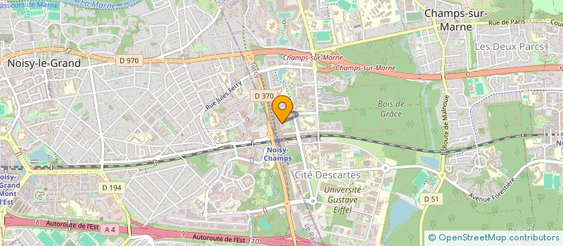 localisation de l'entreprise SCI MONTORGUEIL BACHAUMONT  CHAMPS-SUR-MARNE