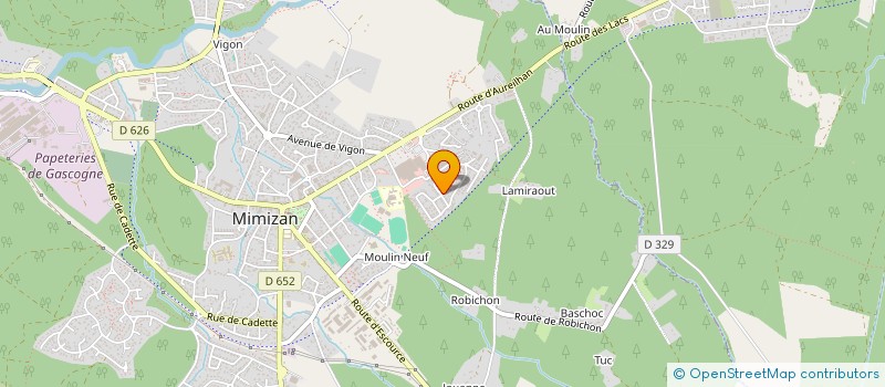 localisation de l'entreprise SCI MONTORY  MIMIZAN