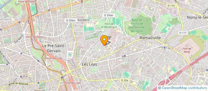localisation de l'entreprise SCI MONTOURCY à LES LILAS